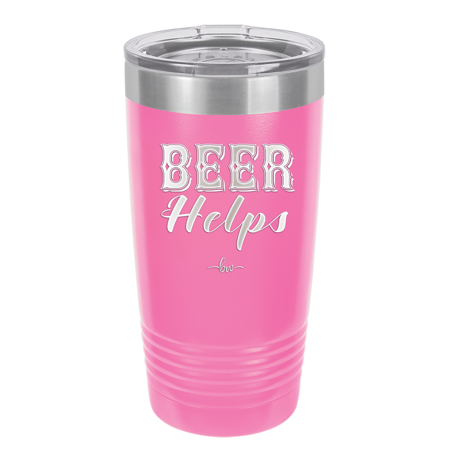 Beer Helps - Laser Engraved Stainless Steel Drinkware - 1846 -