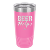 Beer Helps - Laser Engraved Stainless Steel Drinkware - 1846 -