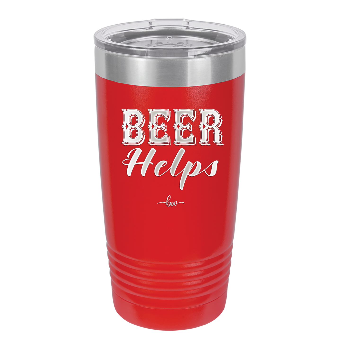 Beer Helps - Laser Engraved Stainless Steel Drinkware - 1846 -