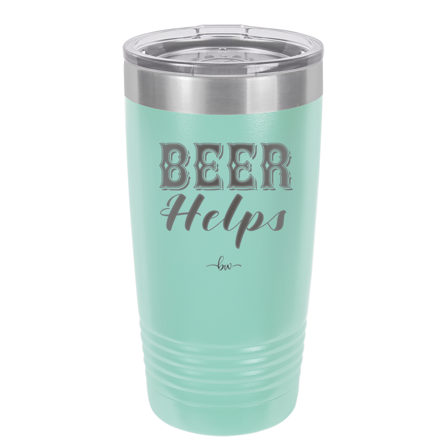 Beer Helps - Laser Engraved Stainless Steel Drinkware - 1846 -