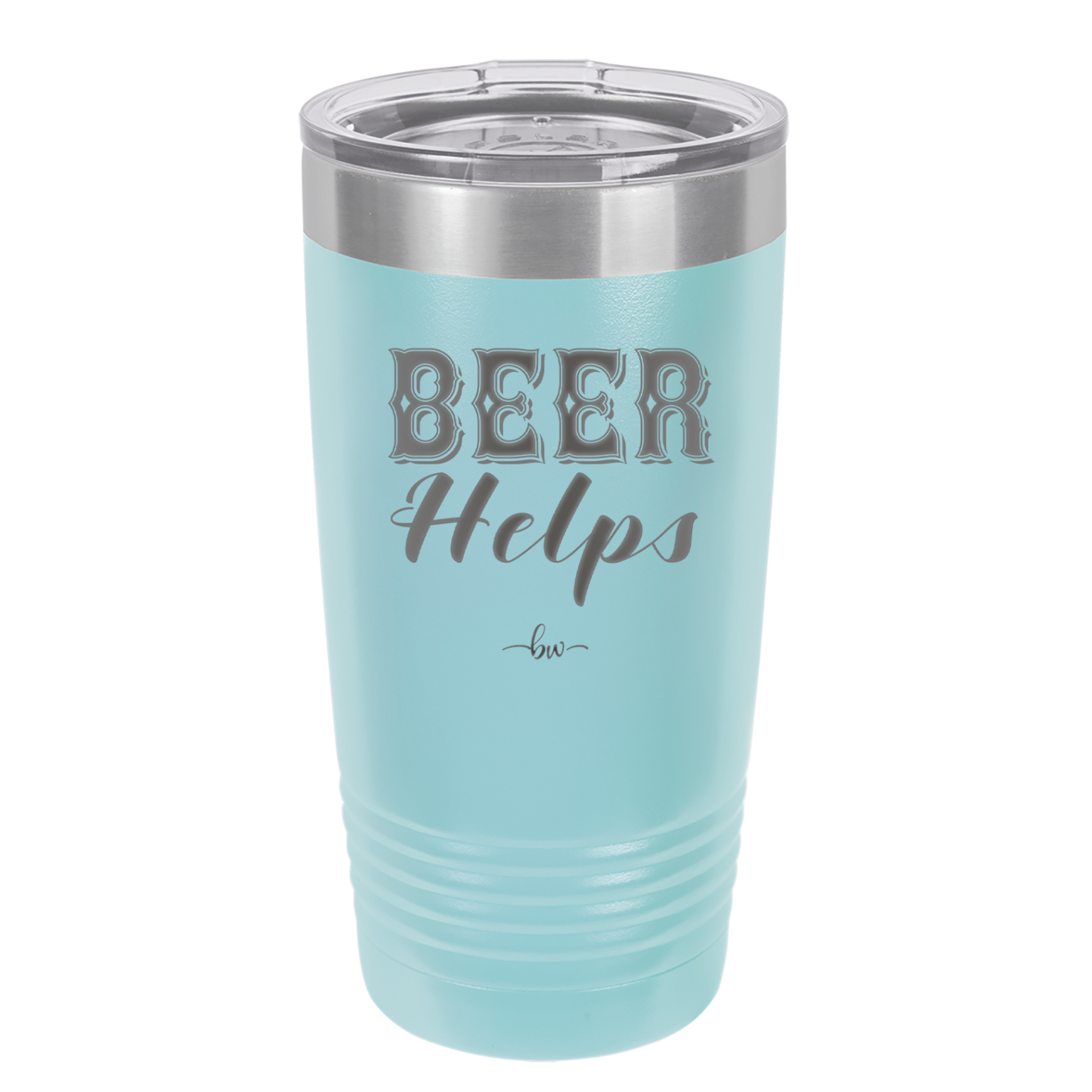 Beer Helps - Laser Engraved Stainless Steel Drinkware - 1846 -