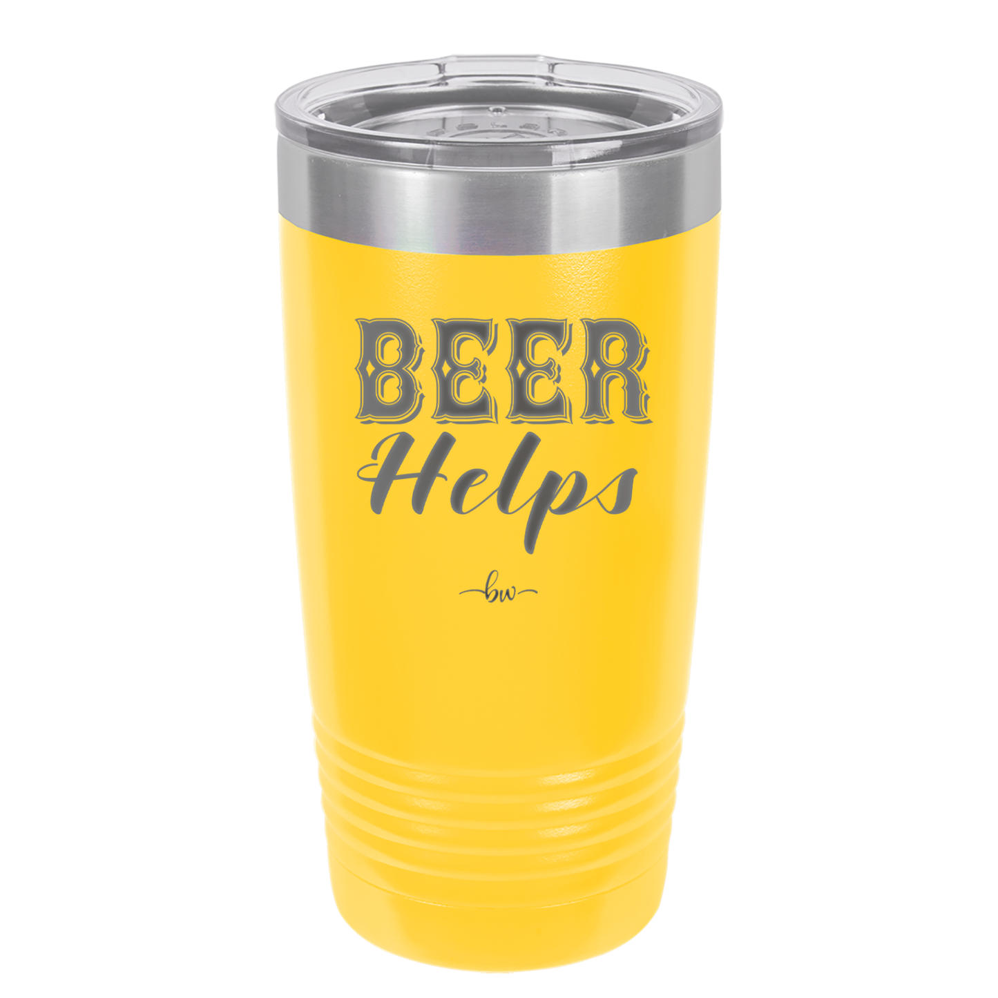 Beer Helps - Laser Engraved Stainless Steel Drinkware - 1846 -