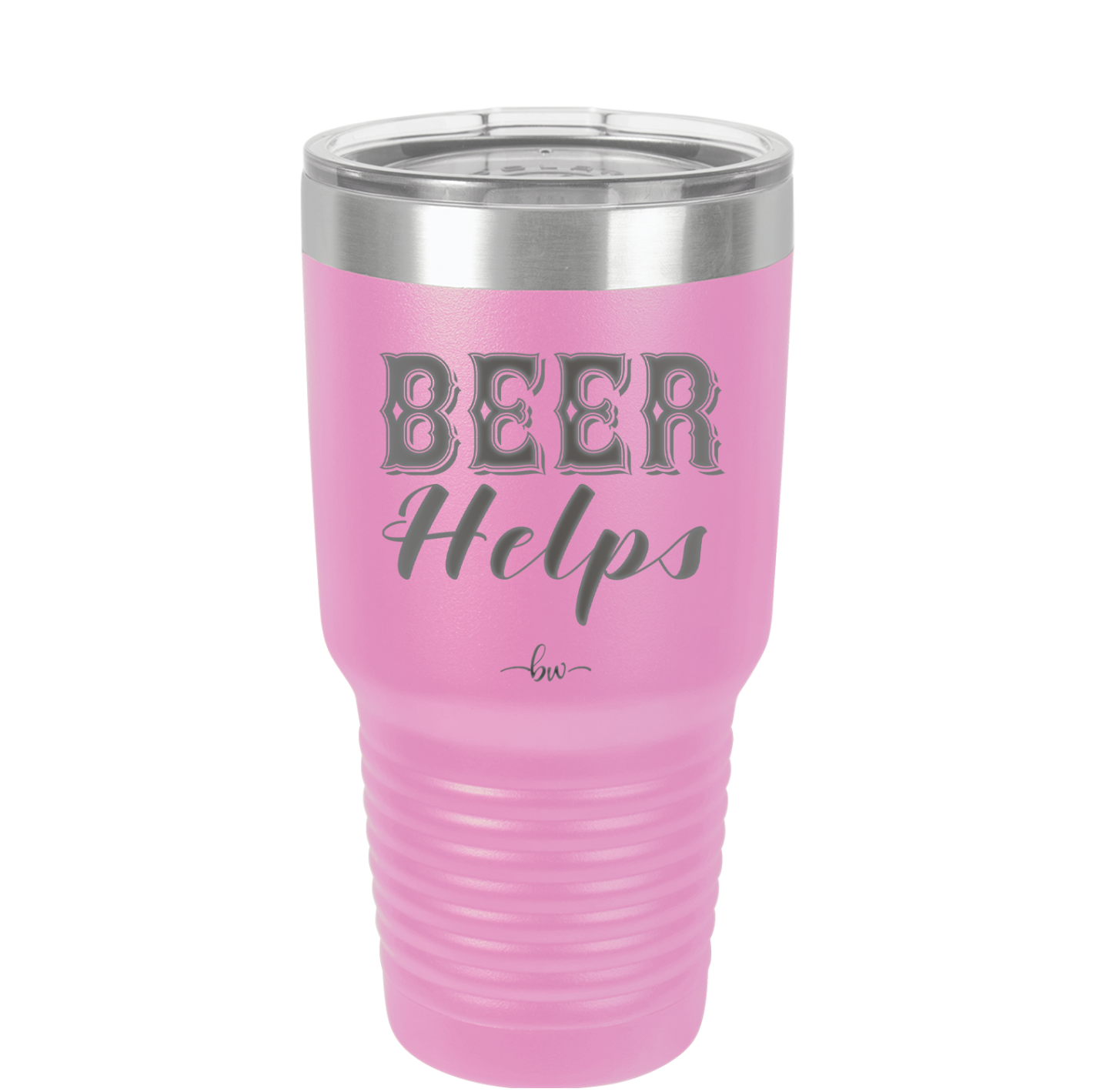 Beer Helps - Laser Engraved Stainless Steel Drinkware - 1846 -