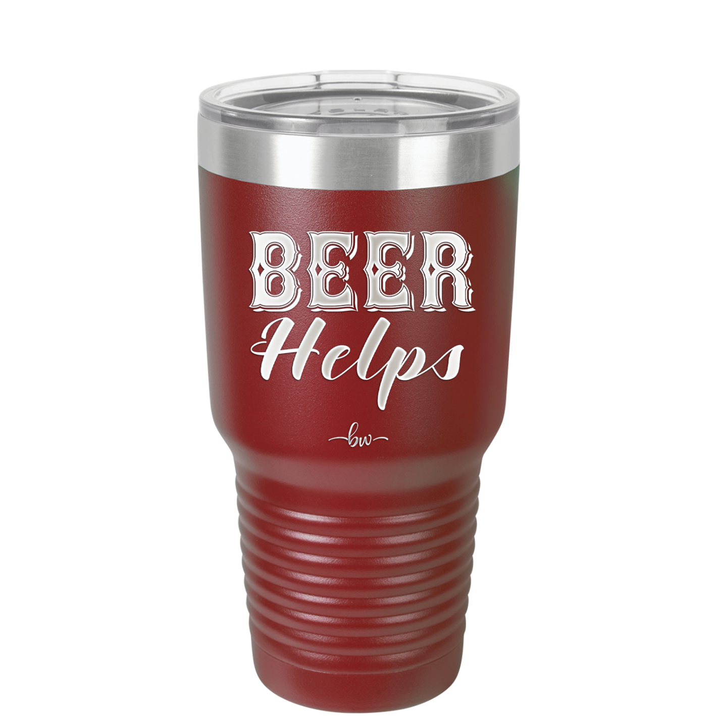 Beer Helps - Laser Engraved Stainless Steel Drinkware - 1846 -