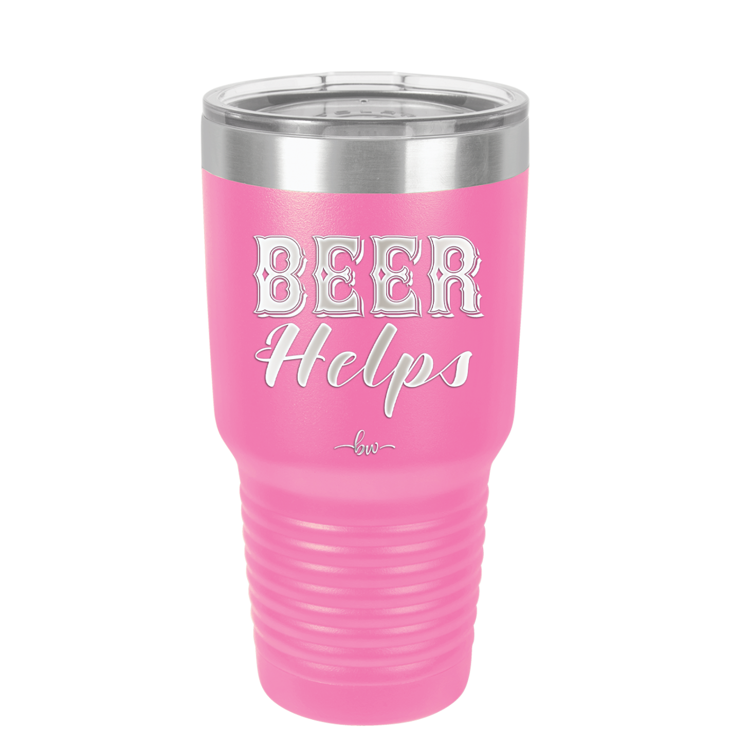 Beer Helps - Laser Engraved Stainless Steel Drinkware - 1846 -