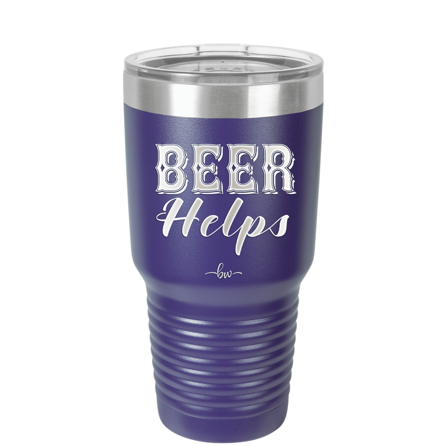 Beer Helps - Laser Engraved Stainless Steel Drinkware - 1846 -