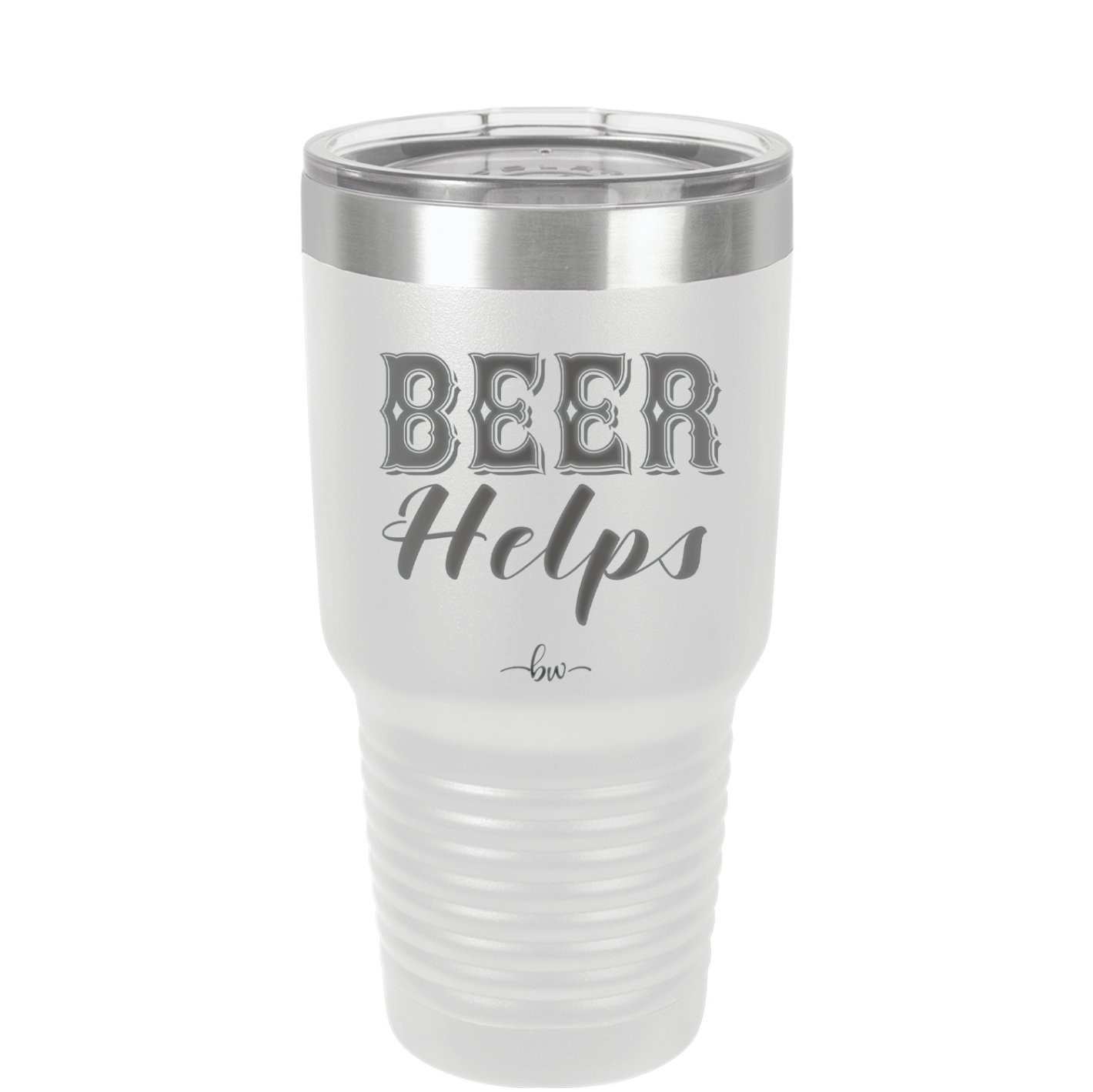 Beer Helps - Laser Engraved Stainless Steel Drinkware - 1846 -