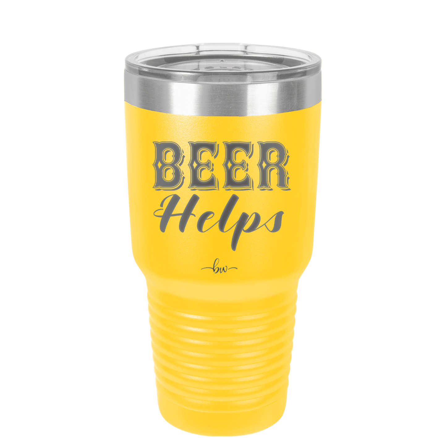 Beer Helps - Laser Engraved Stainless Steel Drinkware - 1846 -