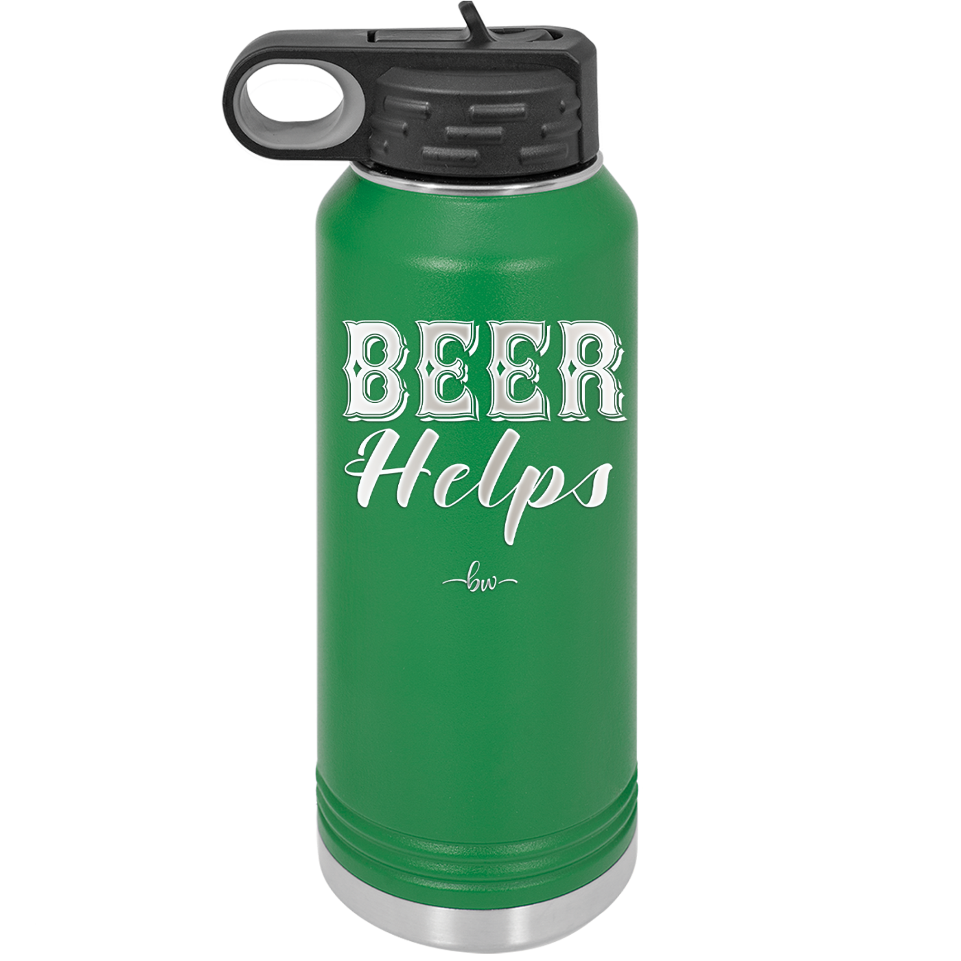 Beer Helps - Laser Engraved Stainless Steel Drinkware - 1846 -