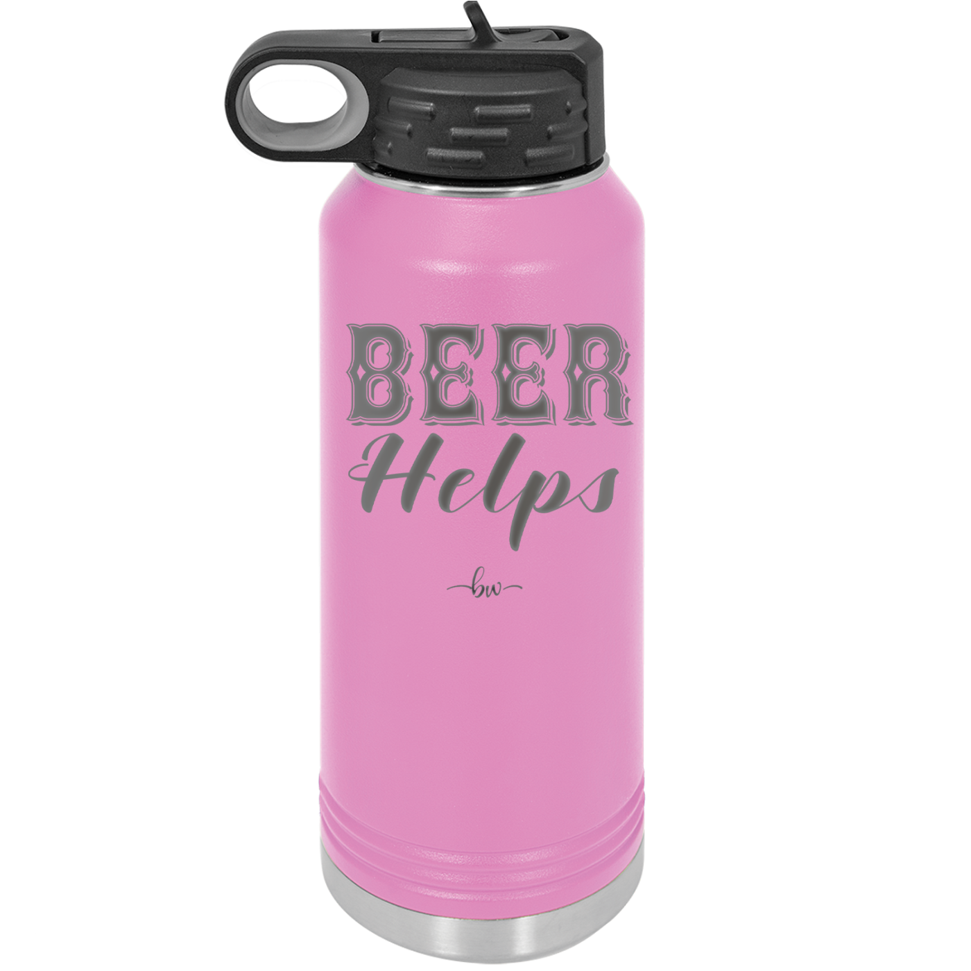 Beer Helps - Laser Engraved Stainless Steel Drinkware - 1846 -