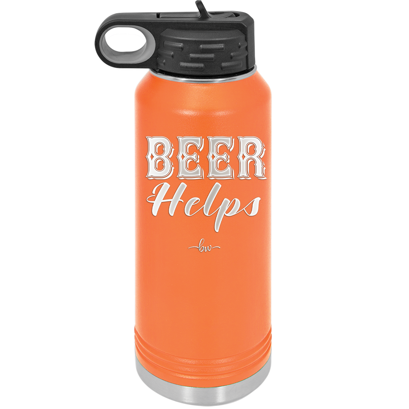 Beer Helps - Laser Engraved Stainless Steel Drinkware - 1846 -