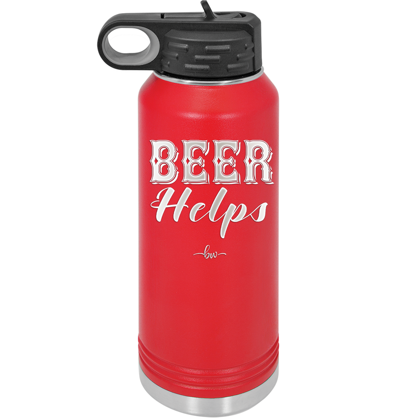 Beer Helps - Laser Engraved Stainless Steel Drinkware - 1846 -