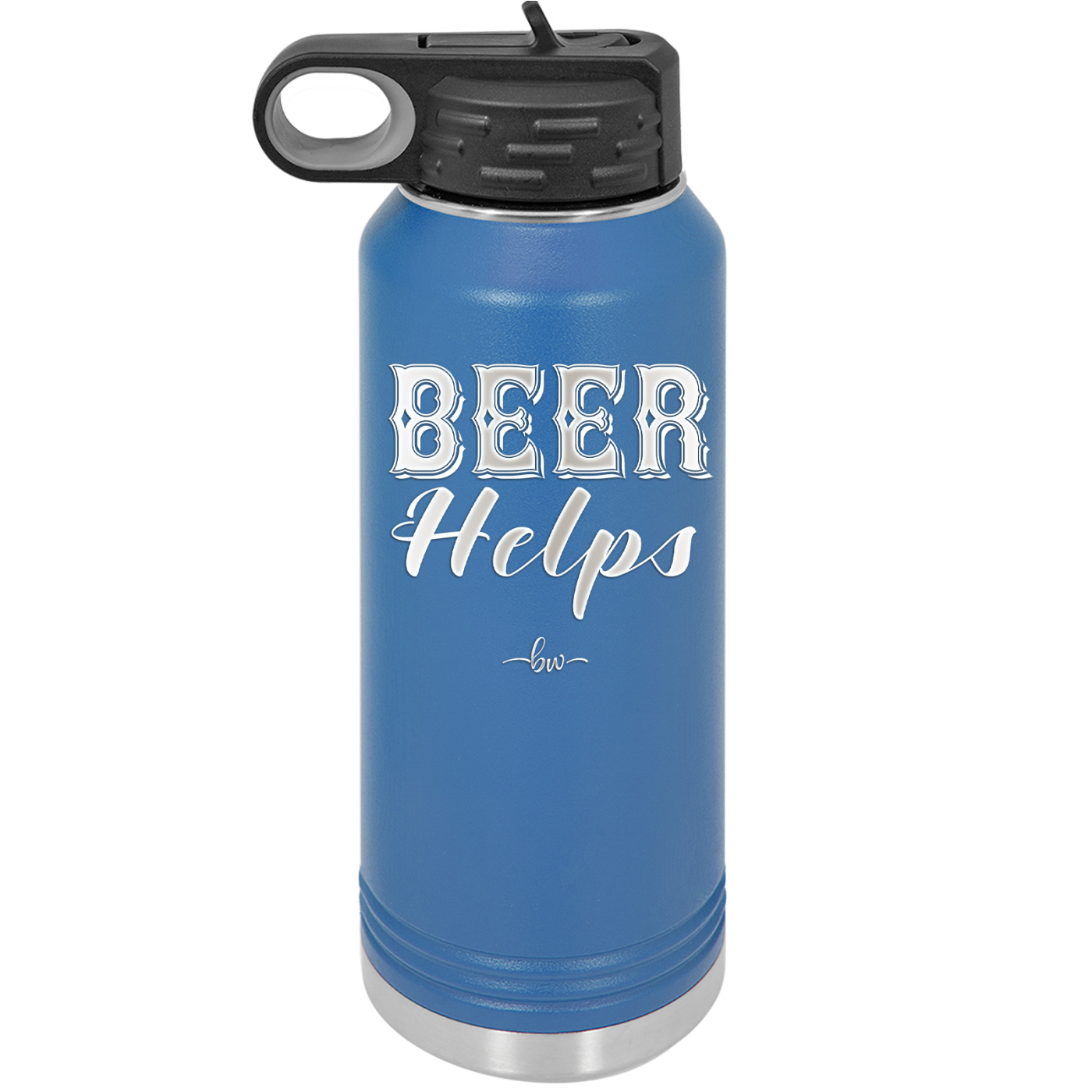 Beer Helps - Laser Engraved Stainless Steel Drinkware - 1846 -