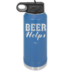 Beer Helps - Laser Engraved Stainless Steel Drinkware - 1846 -