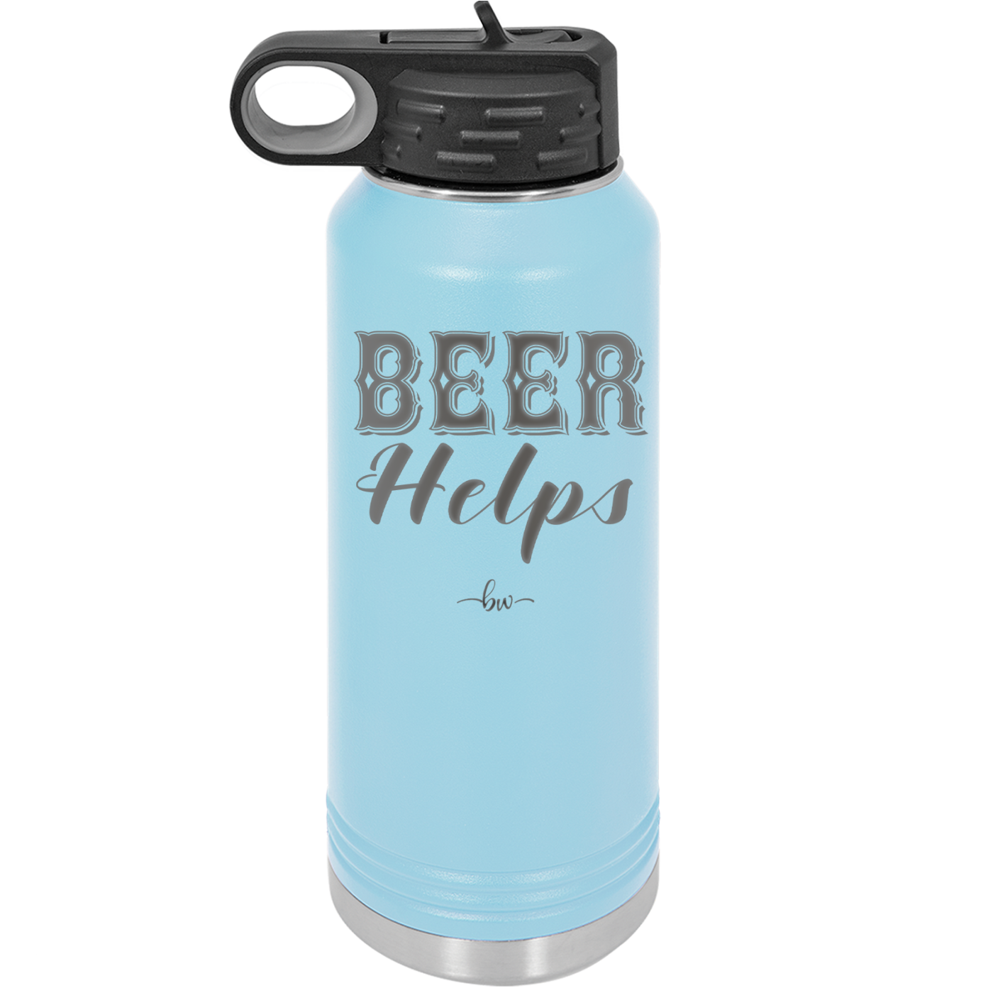 Beer Helps - Laser Engraved Stainless Steel Drinkware - 1846 -