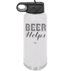 Beer Helps - Laser Engraved Stainless Steel Drinkware - 1846 -