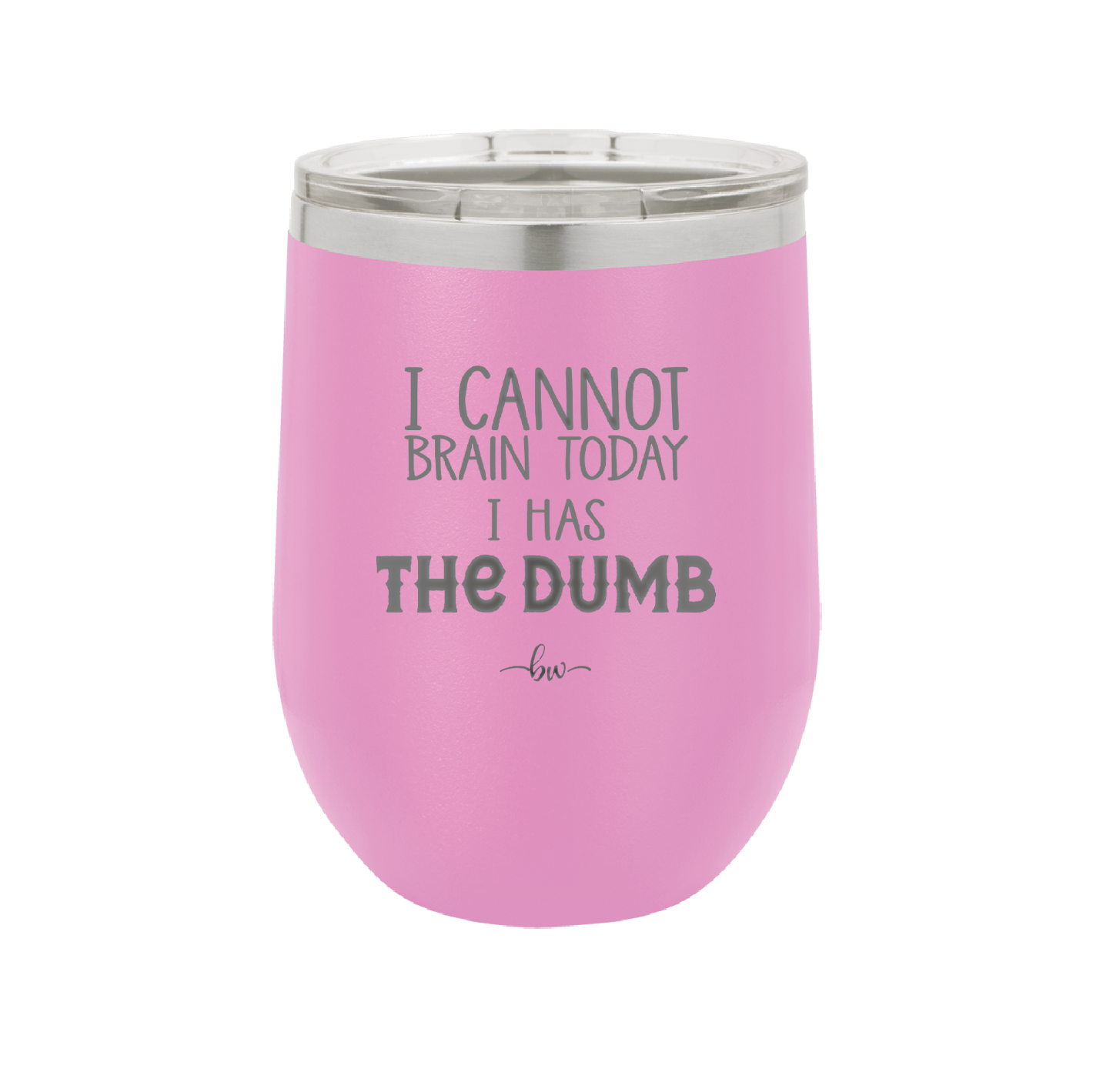 I Cannot Brain Today I Has the Dumb - Laser Engraved Stainless Steel Drinkware - 1850 -