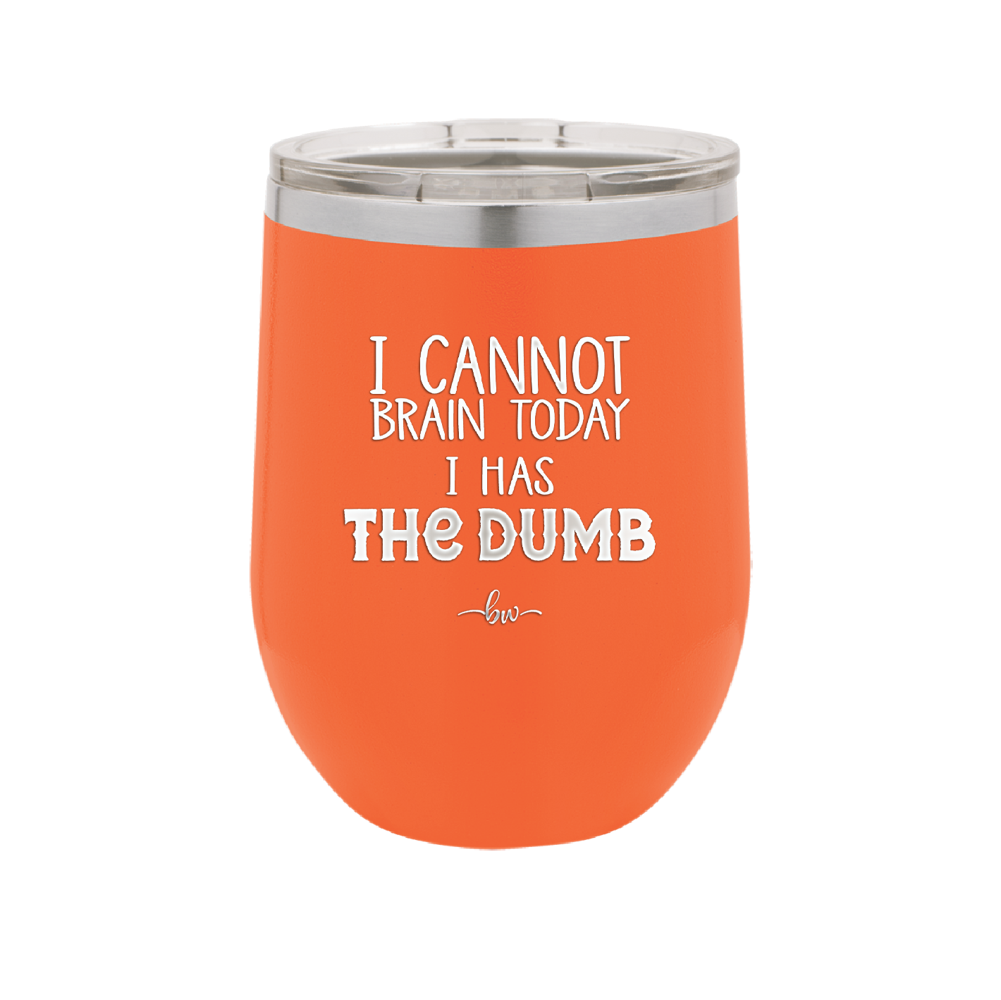 I Cannot Brain Today I Has the Dumb - Laser Engraved Stainless Steel Drinkware - 1850 -