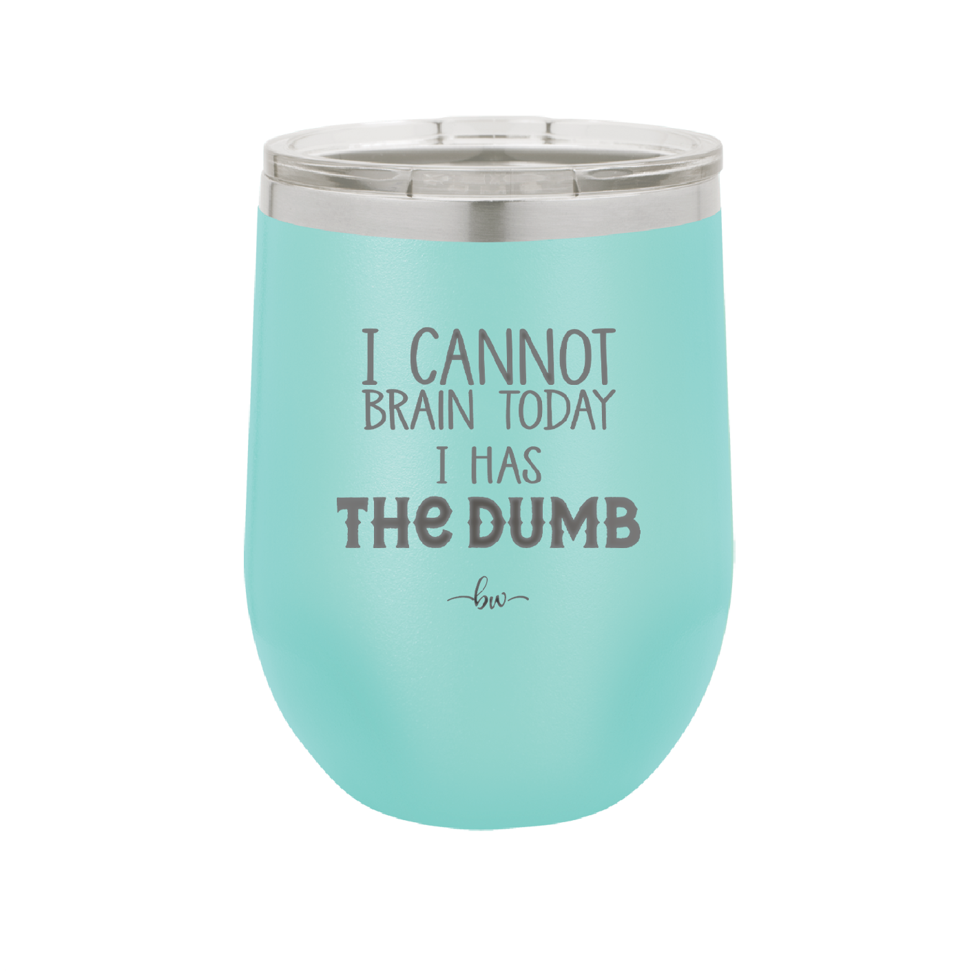 I Cannot Brain Today I Has the Dumb - Laser Engraved Stainless Steel Drinkware - 1850 -