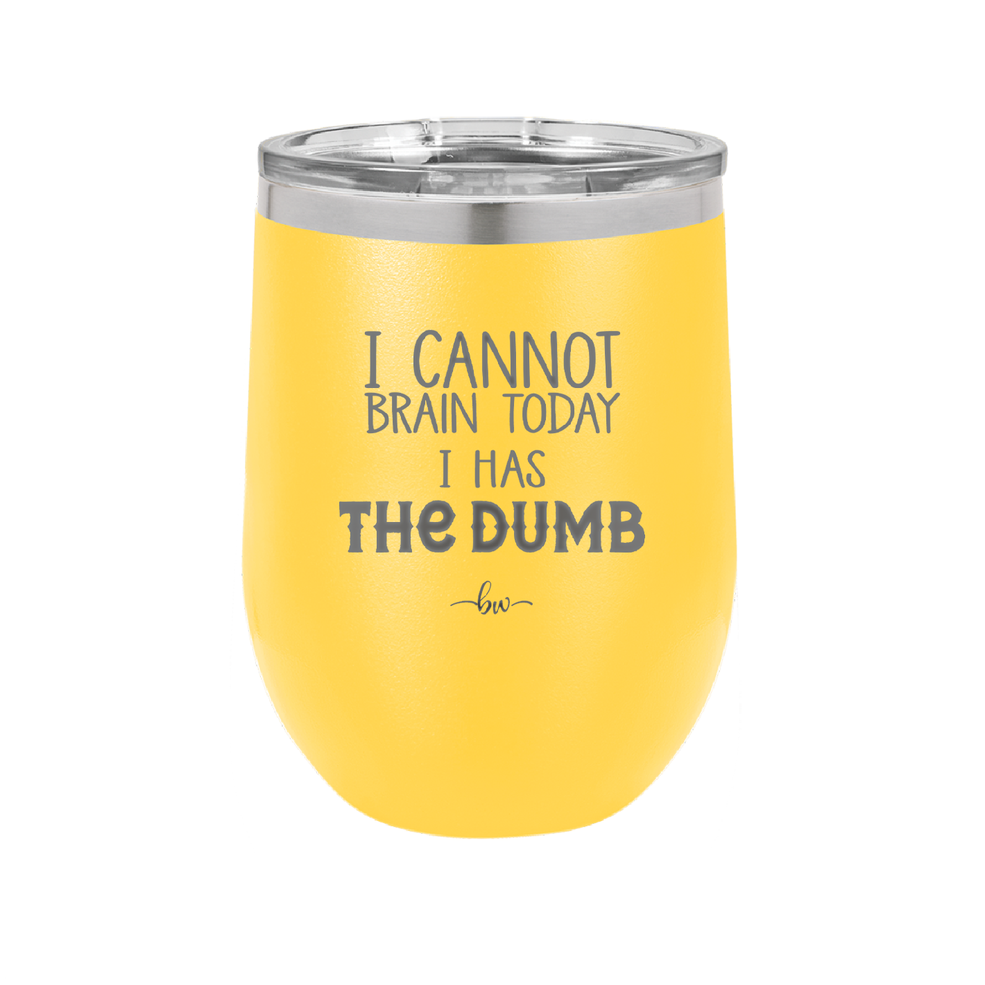 I Cannot Brain Today I Has the Dumb - Laser Engraved Stainless Steel Drinkware - 1850 -