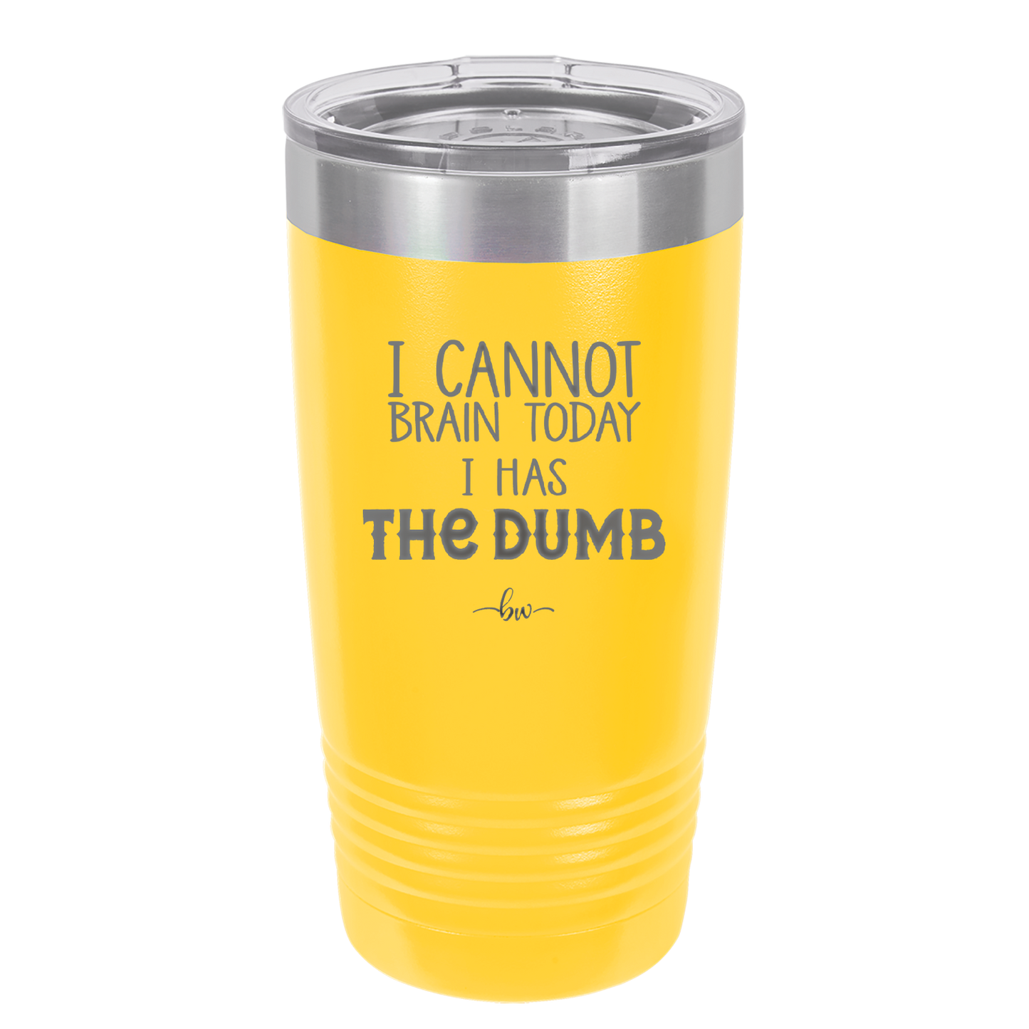 I Cannot Brain Today I Has the Dumb - Laser Engraved Stainless Steel Drinkware - 1850 -