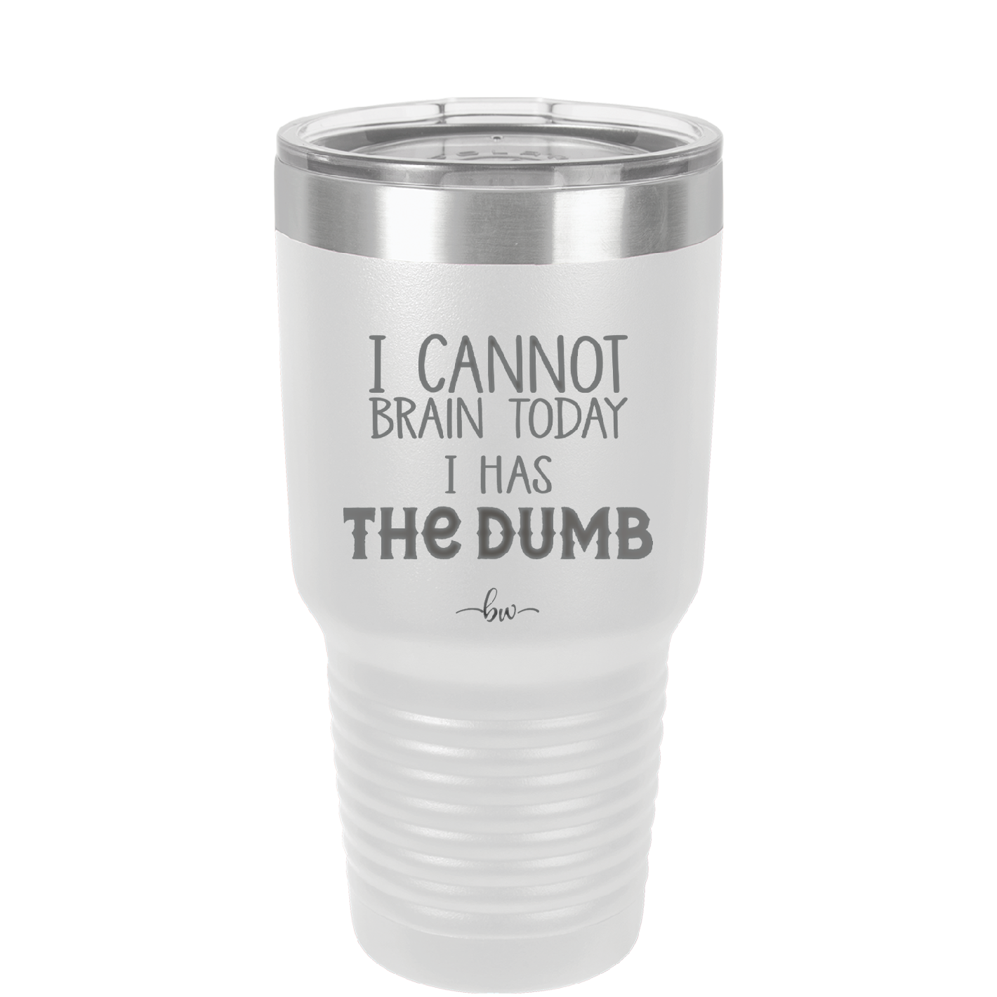 I Cannot Brain Today I Has the Dumb - Laser Engraved Stainless Steel Drinkware - 1850 -