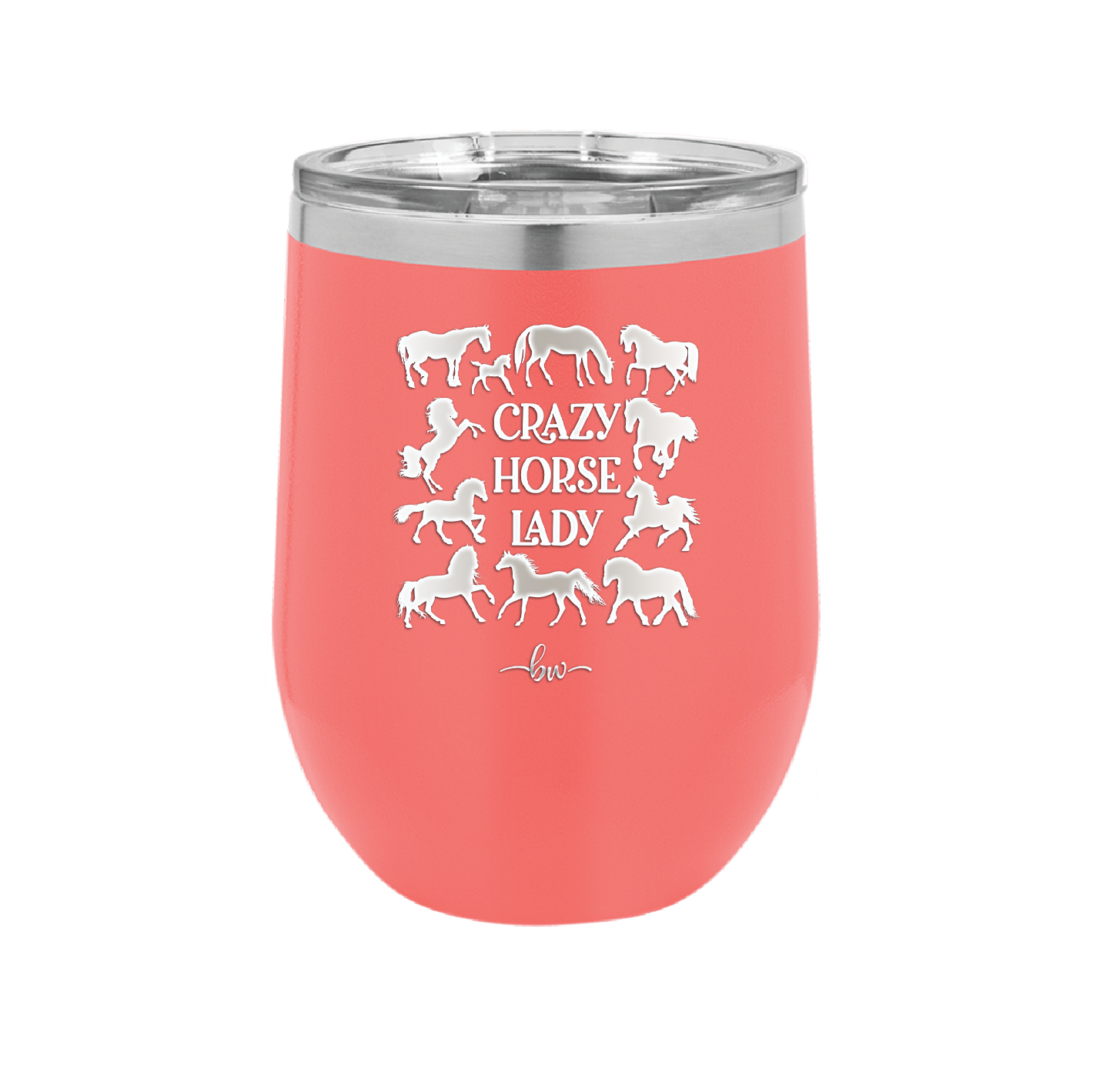 Crazy Horse Lady - Laser Engraved Stainless Steel Drinkware - 1863 -