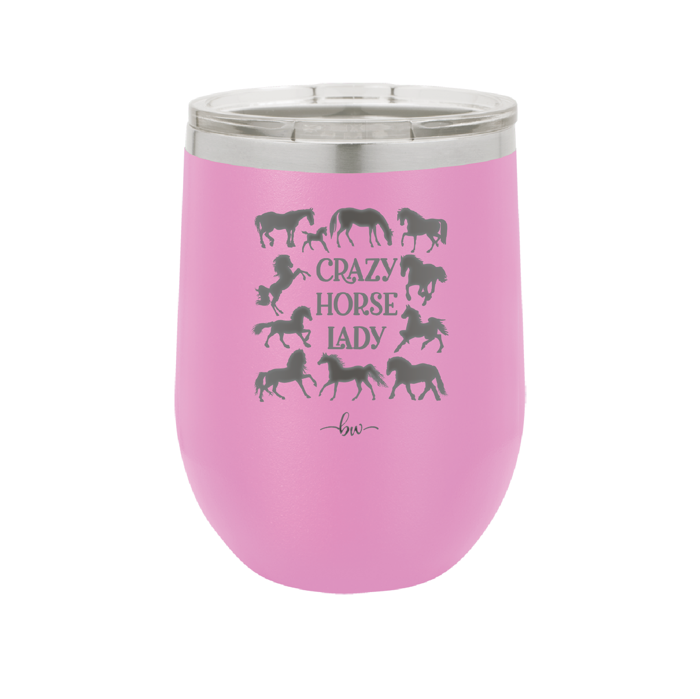 Crazy Horse Lady - Laser Engraved Stainless Steel Drinkware - 1863 -