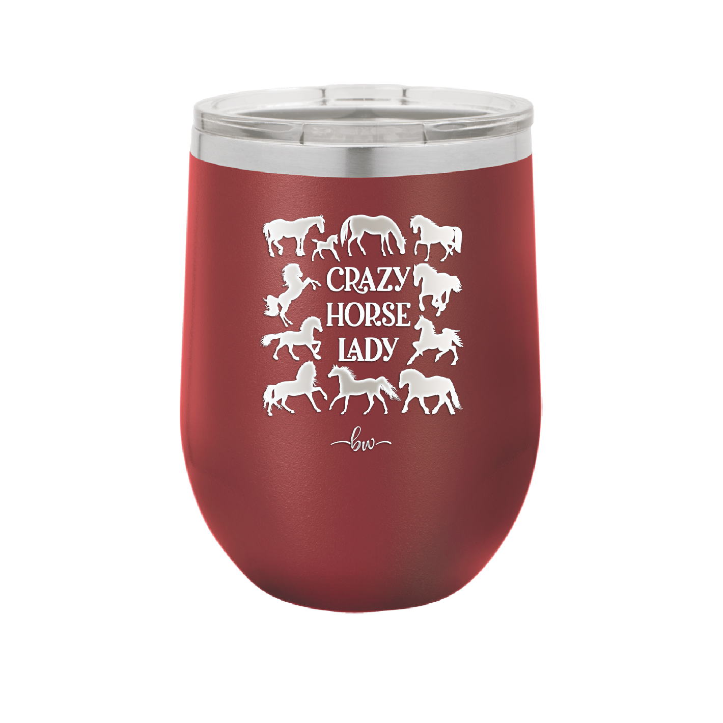 Crazy Horse Lady - Laser Engraved Stainless Steel Drinkware - 1863 -