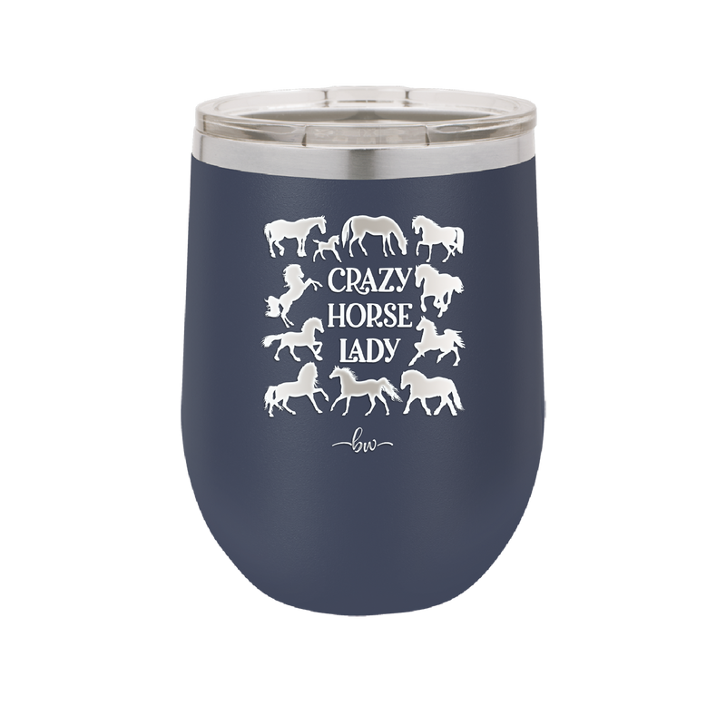 Crazy Horse Lady - Laser Engraved Stainless Steel Drinkware - 1863 -