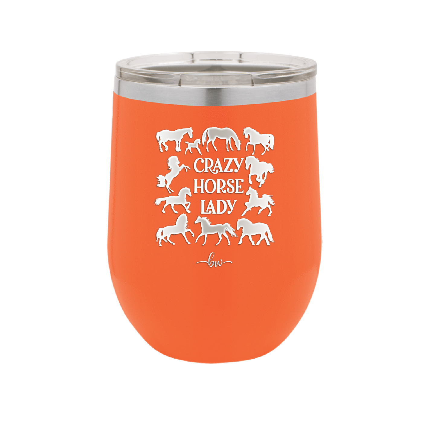 Crazy Horse Lady - Laser Engraved Stainless Steel Drinkware - 1863 -