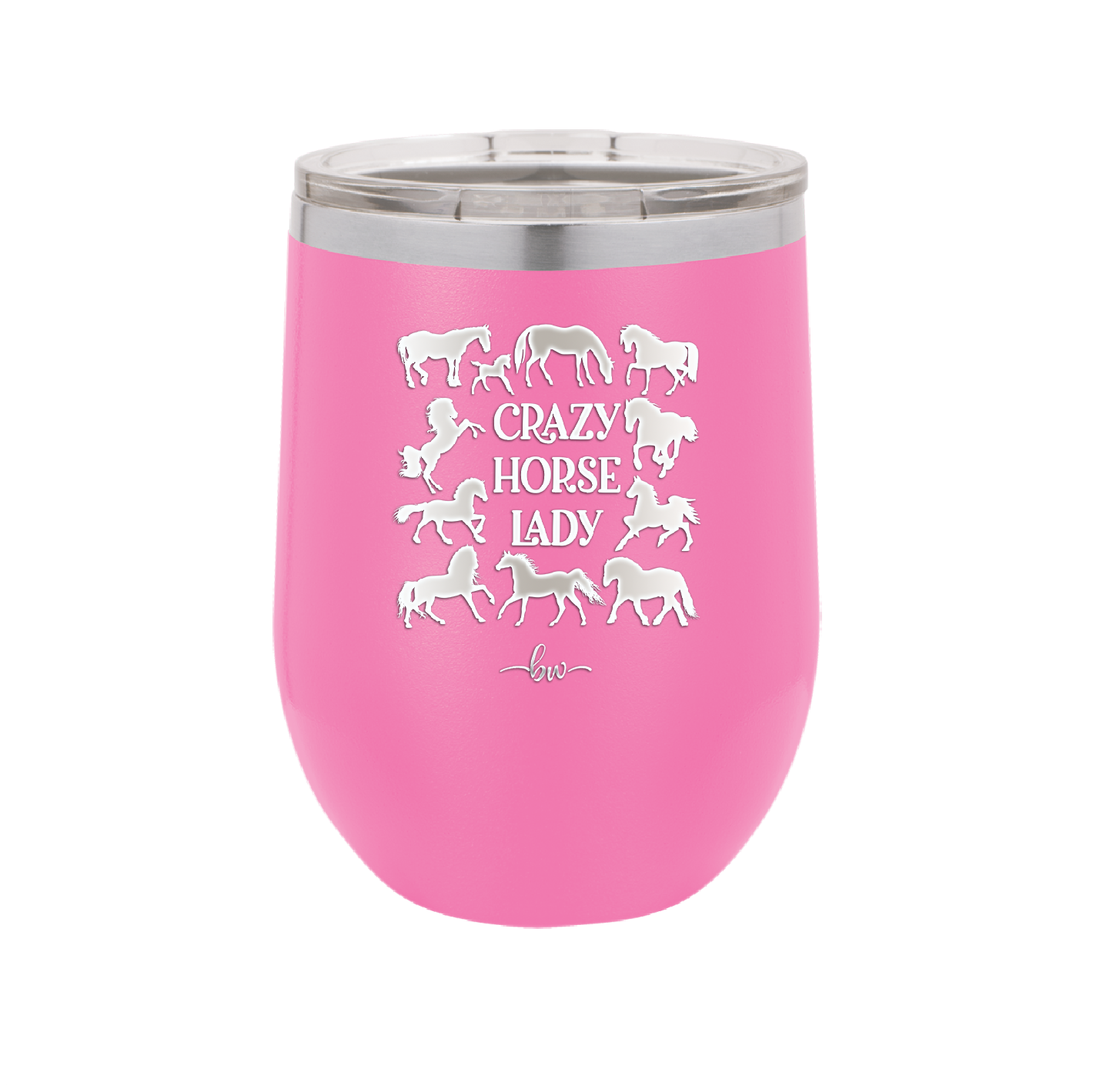 Crazy Horse Lady - Laser Engraved Stainless Steel Drinkware - 1863 -