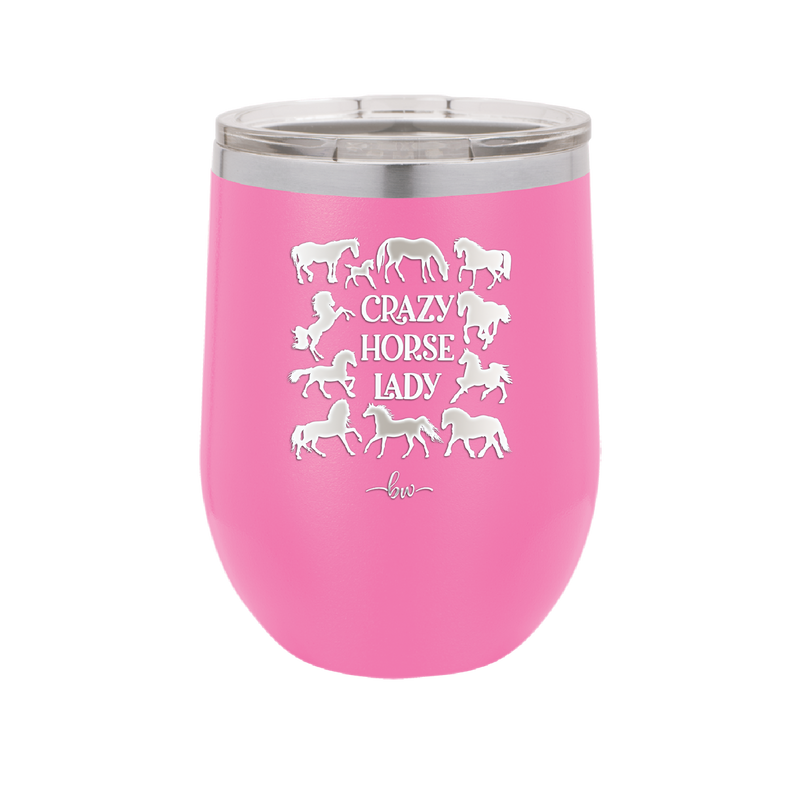 Crazy Horse Lady - Laser Engraved Stainless Steel Drinkware - 1863 -