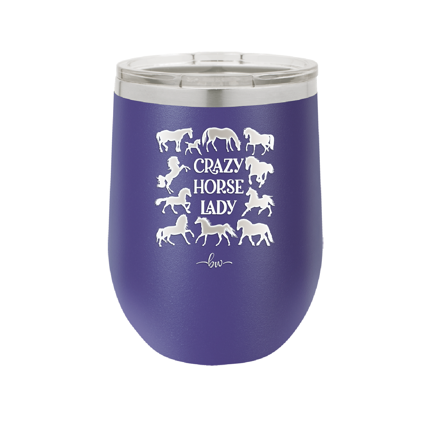 Crazy Horse Lady - Laser Engraved Stainless Steel Drinkware - 1863 -