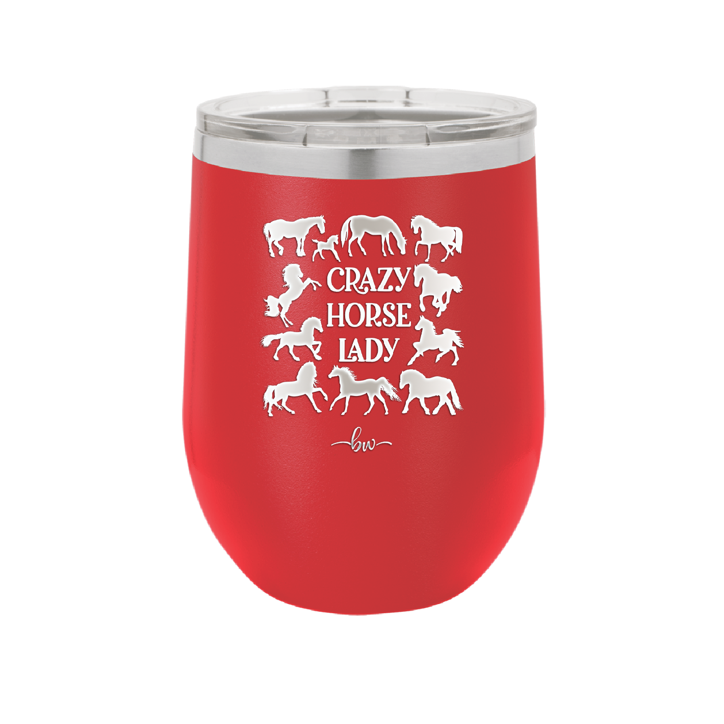 Crazy Horse Lady - Laser Engraved Stainless Steel Drinkware - 1863 -