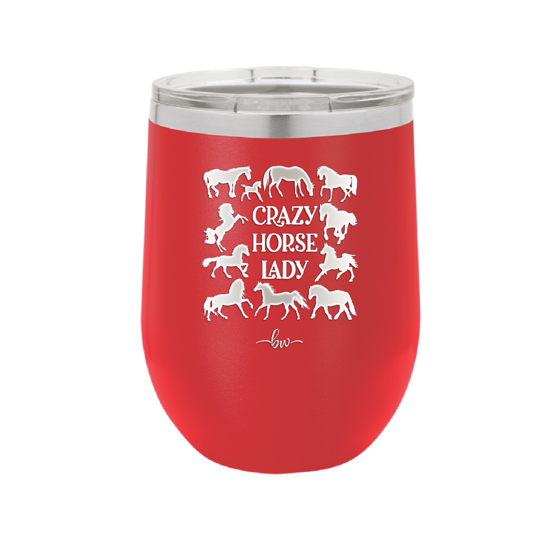 Crazy Horse Lady - Laser Engraved Stainless Steel Drinkware - 1863 -