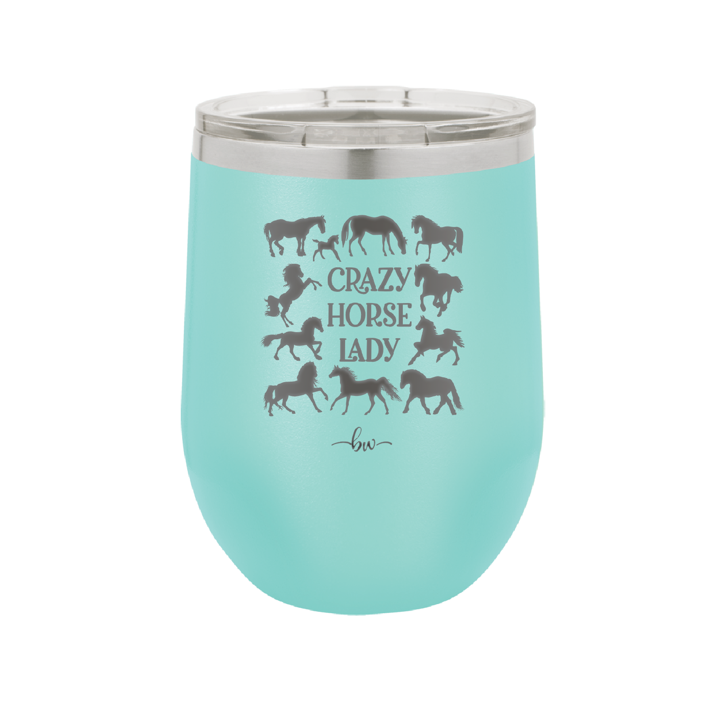 Crazy Horse Lady - Laser Engraved Stainless Steel Drinkware - 1863 -