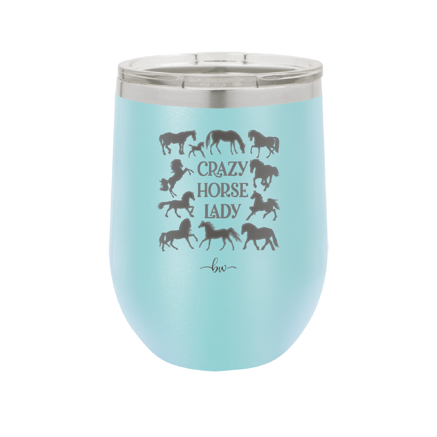 Crazy Horse Lady - Laser Engraved Stainless Steel Drinkware - 1863 -