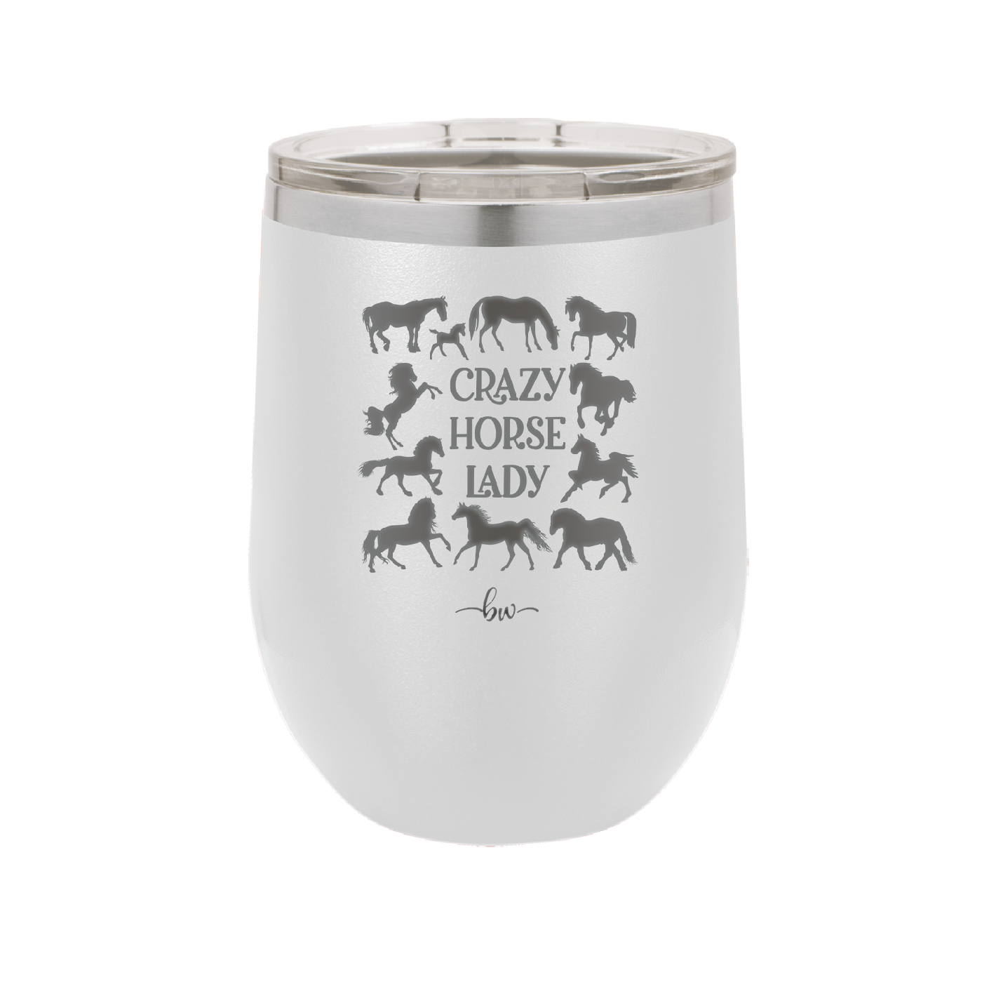 Crazy Horse Lady - Laser Engraved Stainless Steel Drinkware - 1863 -