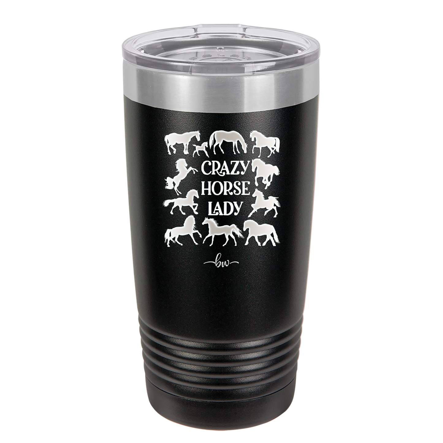 Crazy Horse Lady - Laser Engraved Stainless Steel Drinkware - 1863 -