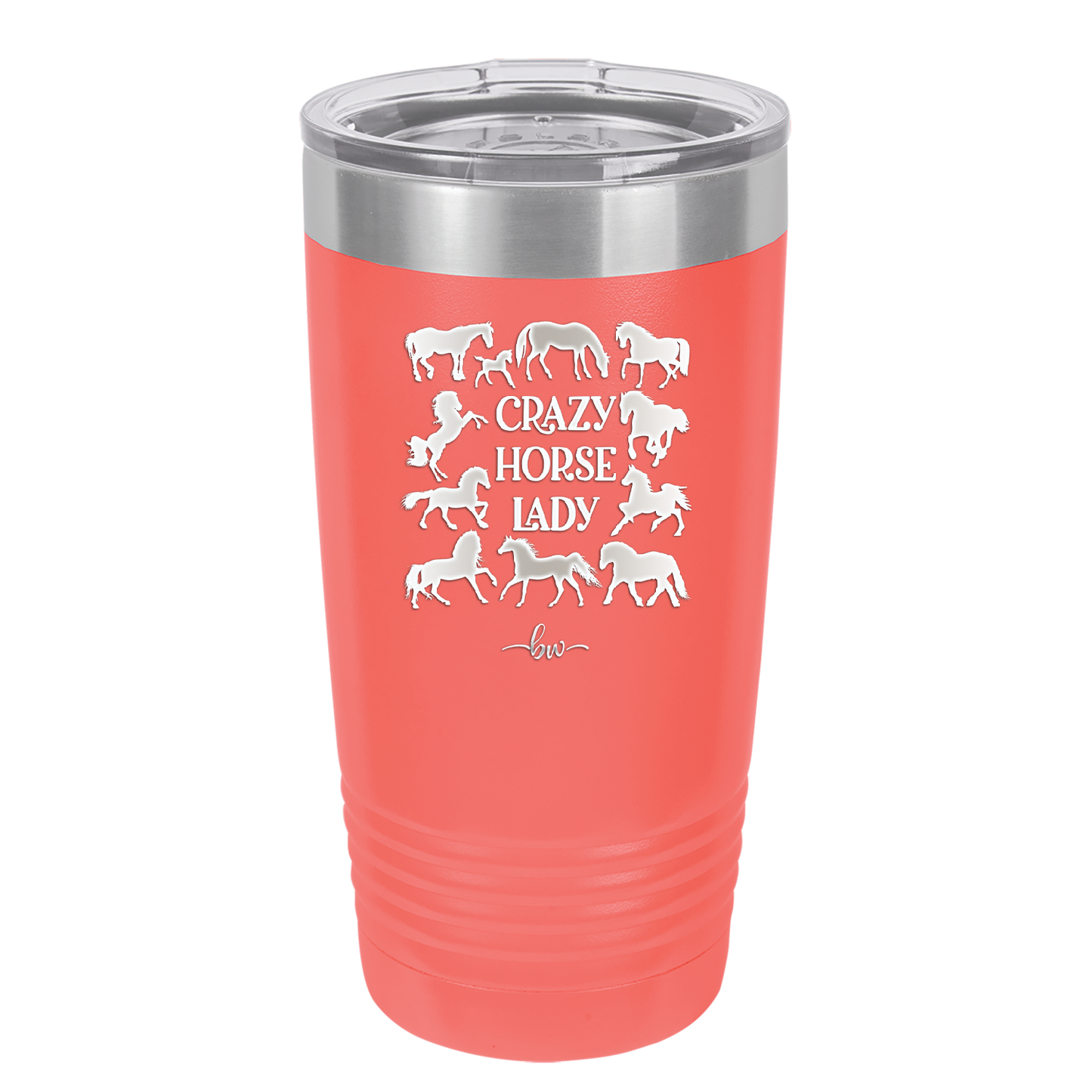 Crazy Horse Lady - Laser Engraved Stainless Steel Drinkware - 1863 -