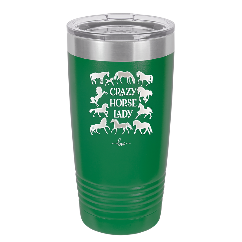 Crazy Horse Lady - Laser Engraved Stainless Steel Drinkware - 1863 -