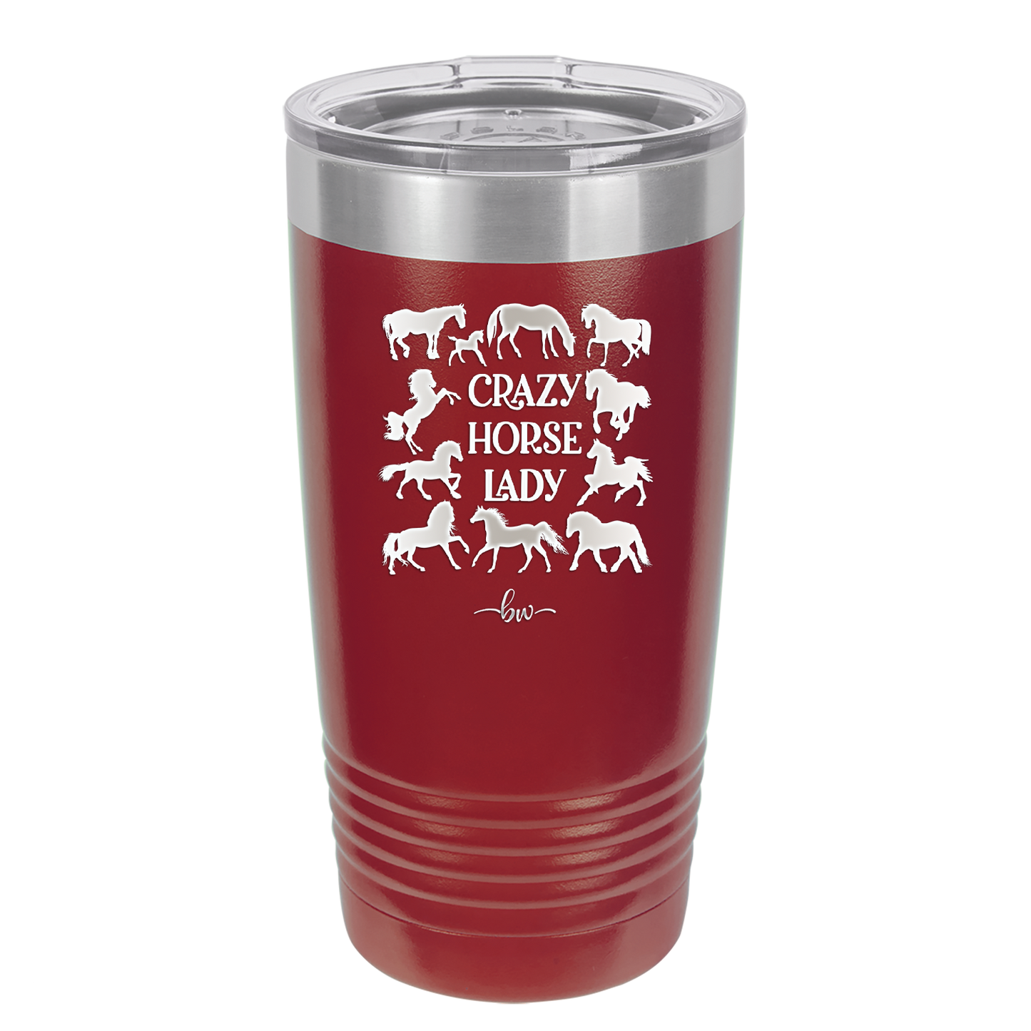 Crazy Horse Lady - Laser Engraved Stainless Steel Drinkware - 1863 -