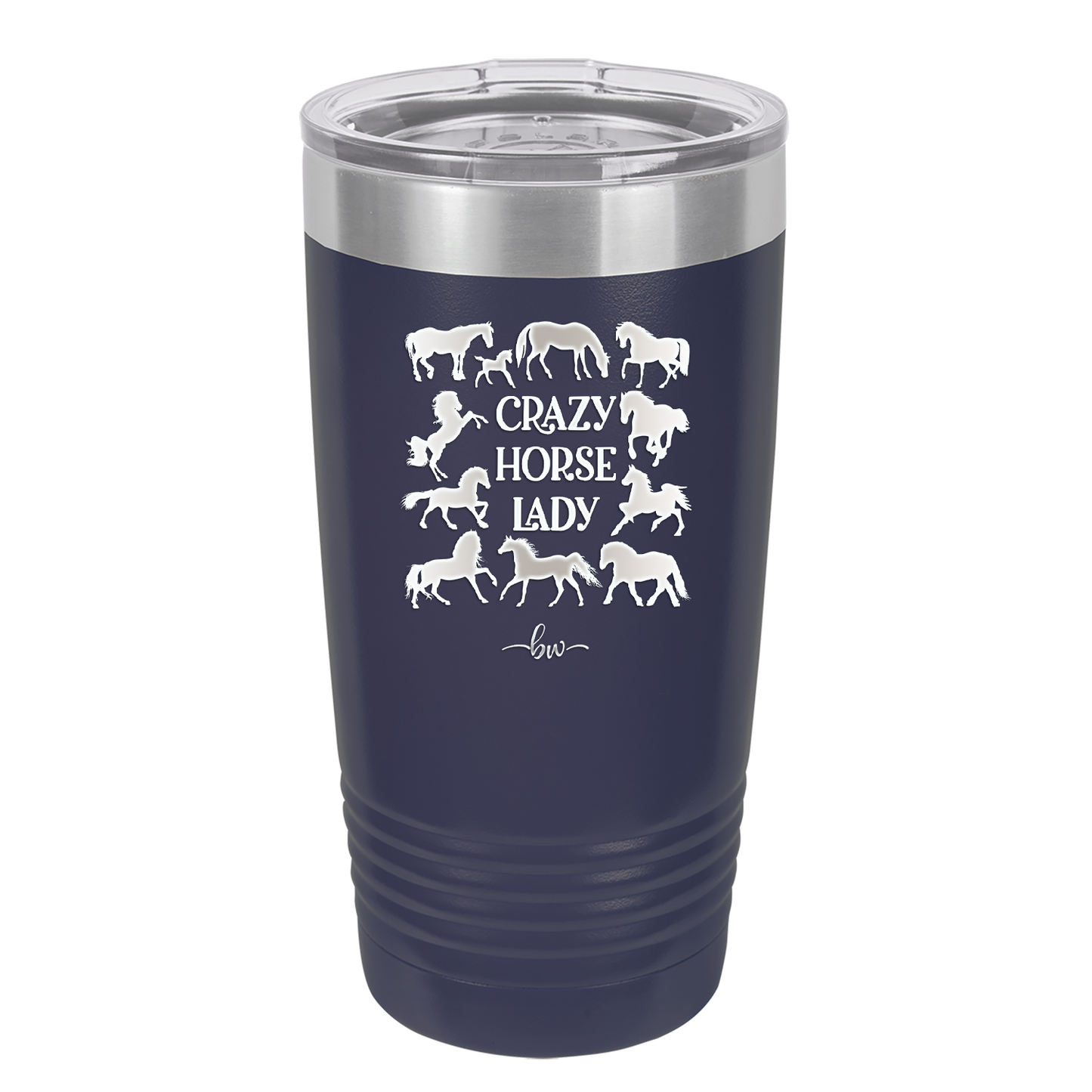 Crazy Horse Lady - Laser Engraved Stainless Steel Drinkware - 1863 -