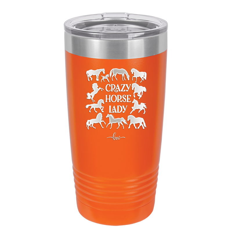 Crazy Horse Lady - Laser Engraved Stainless Steel Drinkware - 1863 -