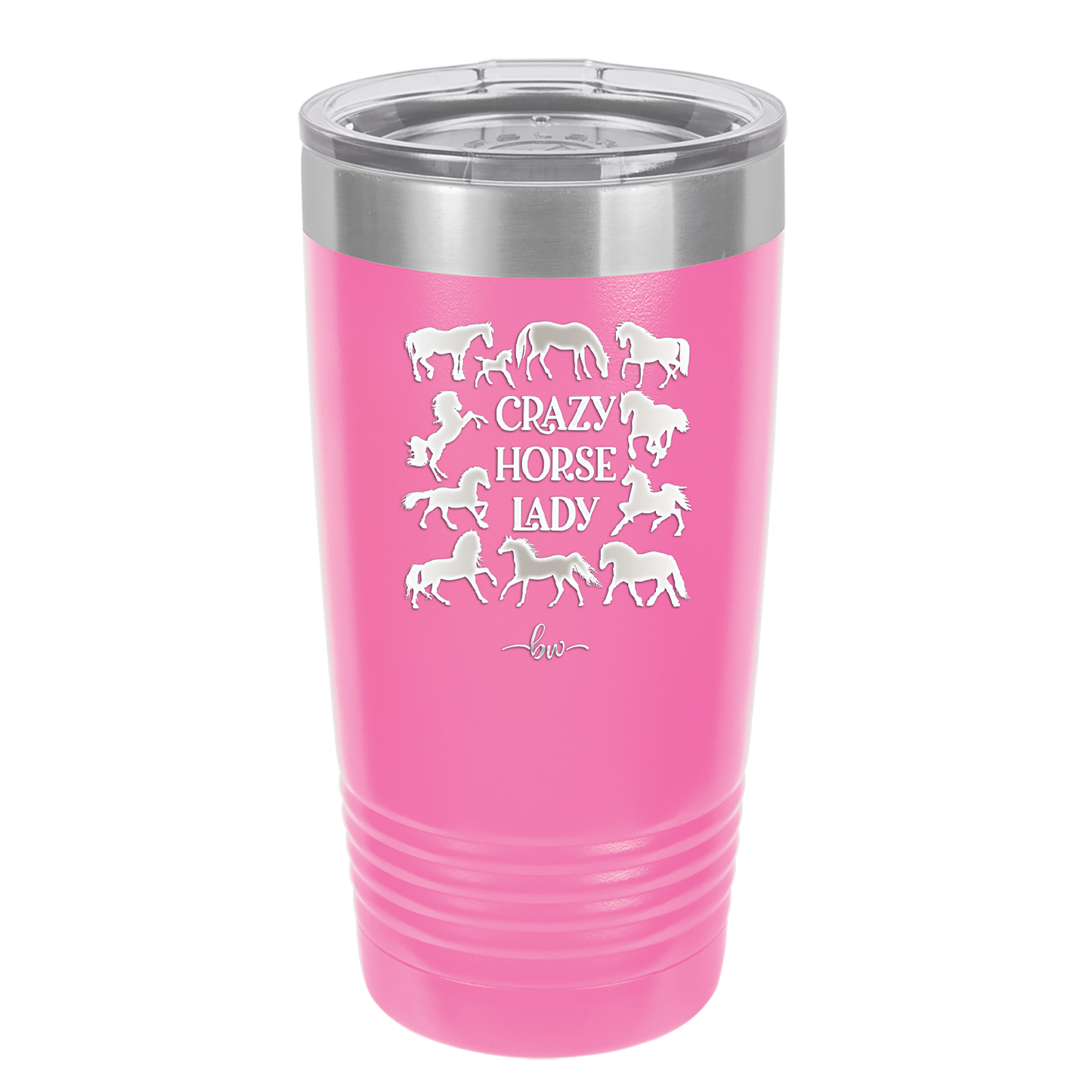 Crazy Horse Lady - Laser Engraved Stainless Steel Drinkware - 1863 -