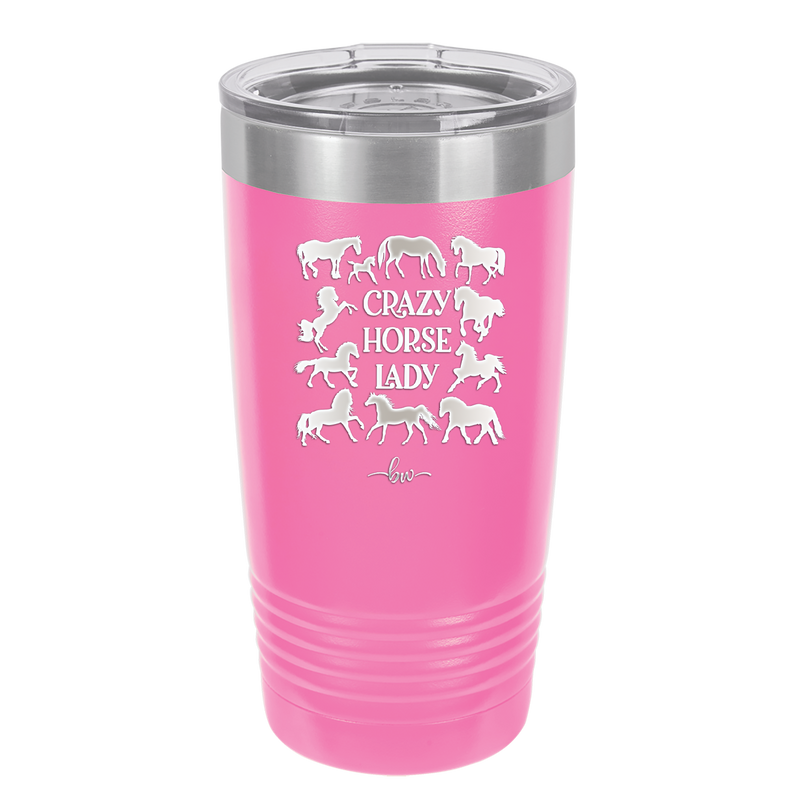 Crazy Horse Lady - Laser Engraved Stainless Steel Drinkware - 1863 -