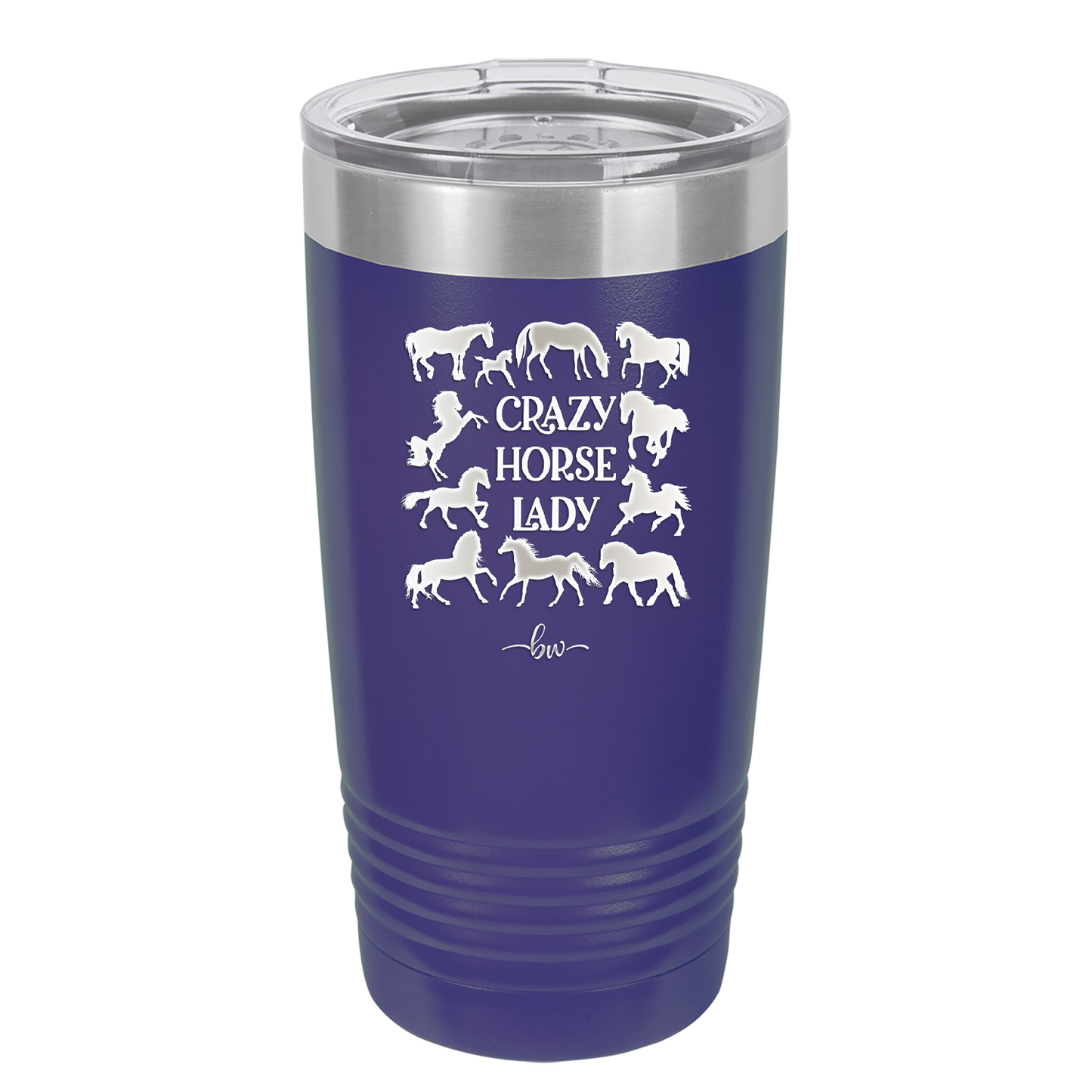 Crazy Horse Lady - Laser Engraved Stainless Steel Drinkware - 1863 -