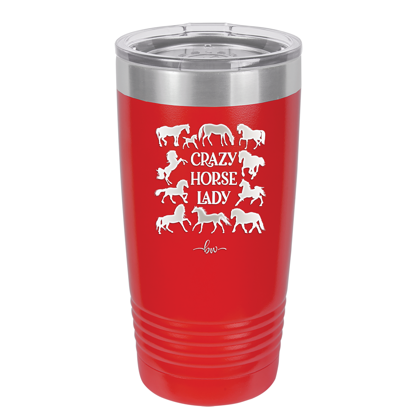 Crazy Horse Lady - Laser Engraved Stainless Steel Drinkware - 1863 -