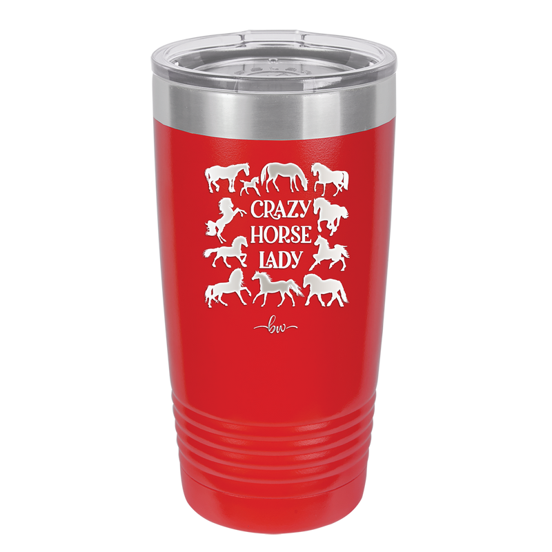 Crazy Horse Lady - Laser Engraved Stainless Steel Drinkware - 1863 -